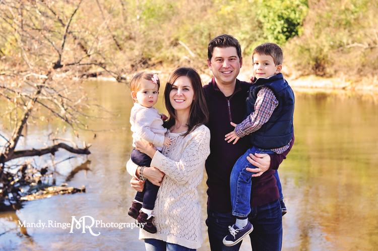 Fall family portraits // River // River Trail Nature Center - Northbrook, IL // by Mandy Ringe Photography