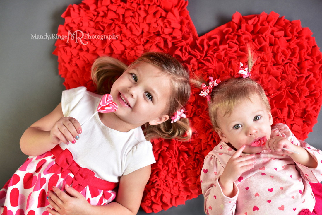 Valentine's Mini Session // Red heart rug // St. Charles, IL // by Mandy Ringe Photography