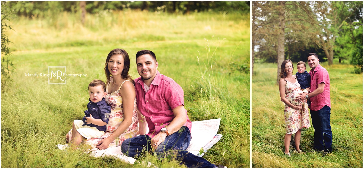 Family and maternity portraits // summer, big brother, soon to be four // Leroy Oakes - St. Charles, IL // by Mandy Ringe Photography