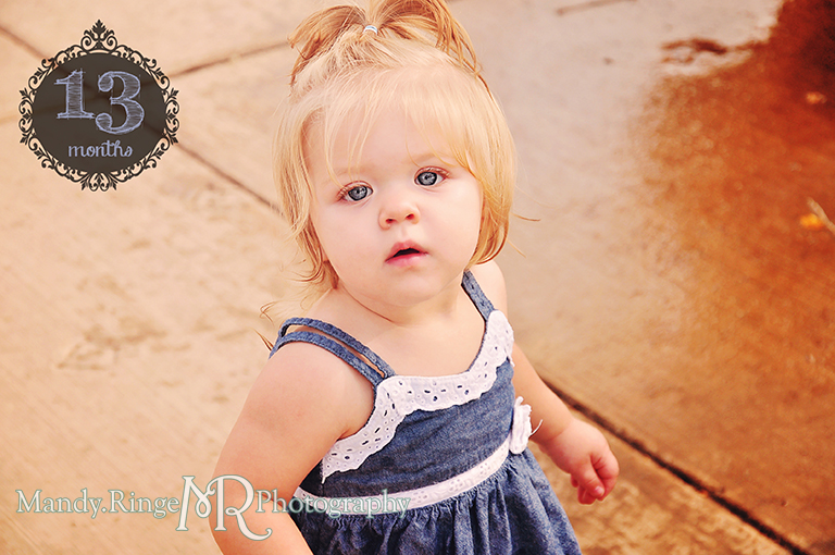 Baby girl's monthly photos - 2nd year // 13 months // by Mandy Ringe Photography