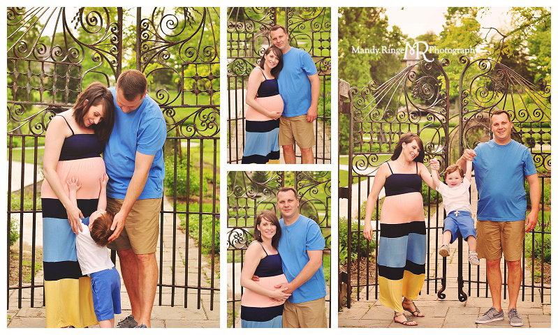 Family & Maternity Portraits // Outdoors in spring // Fabyan Forest Preserve - Geneva, IL // by Mandy Ringe Photography