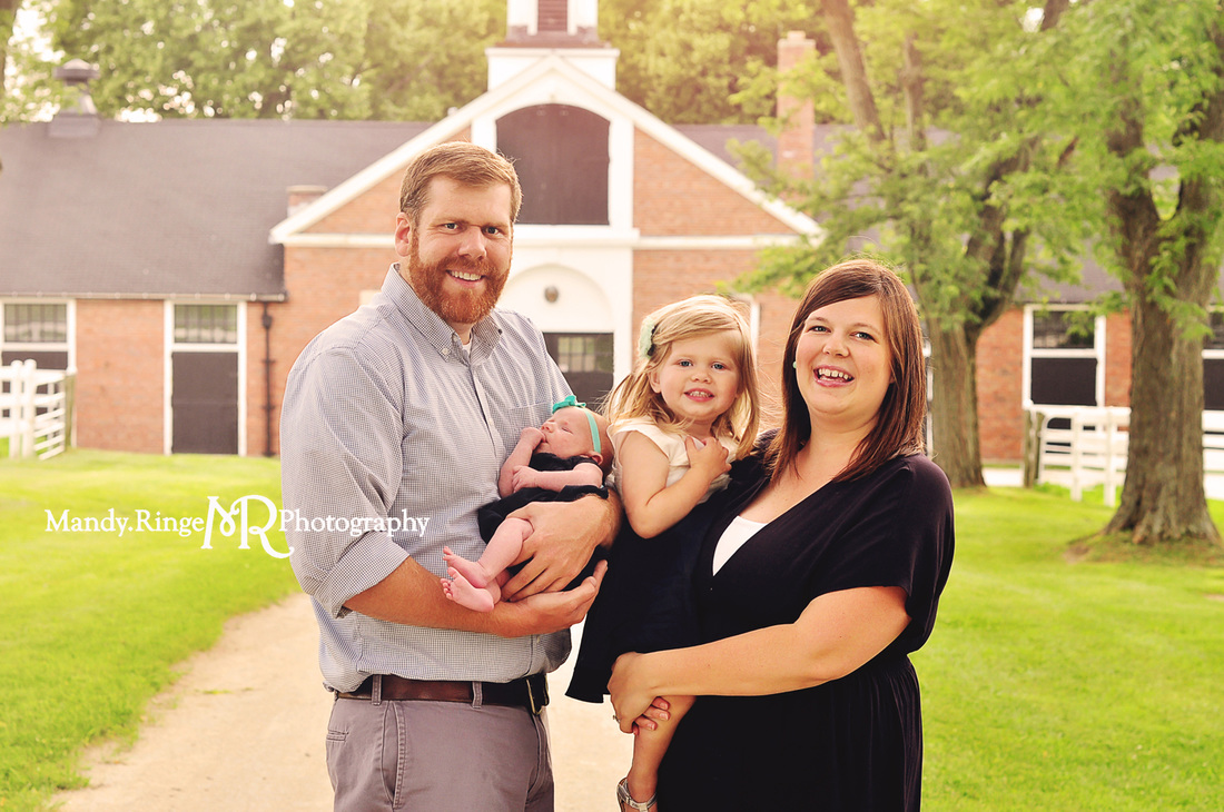 Family portraits // Brick stables // St. James Farm - Winfield, IL // by Mandy Ringe Photography