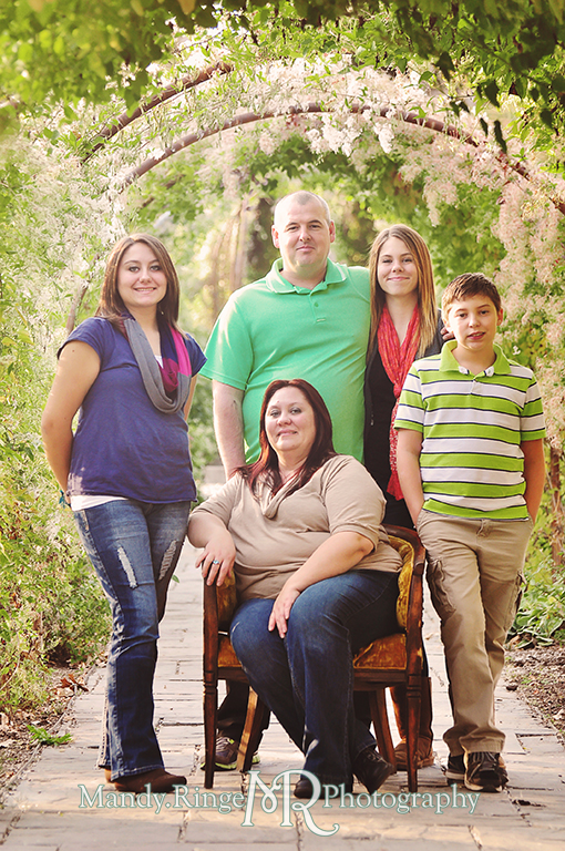 Autumn family portraits - Inside the rose arbor // Fabyan Forest Preserve - Batavia, IL // by Mandy Ringe Photography