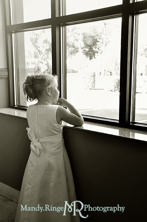 Flower girl // Wedding Photography // Lincoln Inn Banquets - Batavia, IL // by Mandy Ringe Photography 