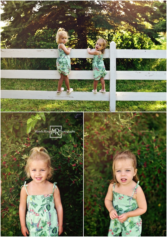 Sibling portraits // Sisters, outdoors, summer // Leroy Oakes - St. Charles, IL // by Mandy Ringe Photography