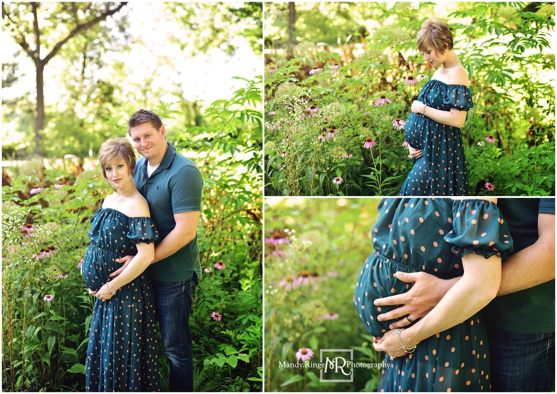Maternity portraits // family, outdors, it's a girl // Fabyan Forest Preserve - Geneva, IL // by Mandy Ringe Photography