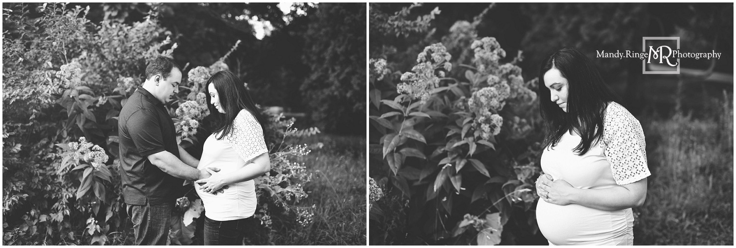 Maternity portraits // summer, outdoors // Fabyan Forest Preserve - Geneva, IL // by Mandy Ringe Photography
