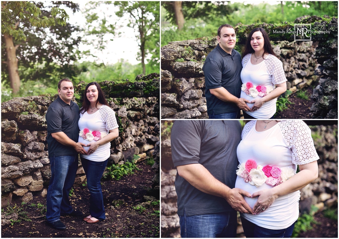 Maternity portraits // summer, outdoors // Fabyan Forest Preserve - Geneva, IL // by Mandy Ringe Photography