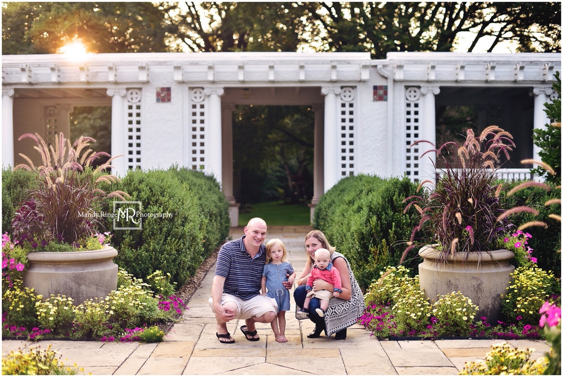 Summer family portraits // Hurley Gardens - Wheaton, IL // by Mandy Ringe Photography