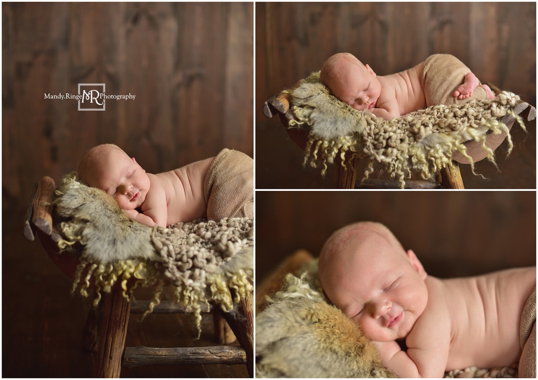 Newborn boy portraits // St. Charles, IL // by Mandy Ringe Photography