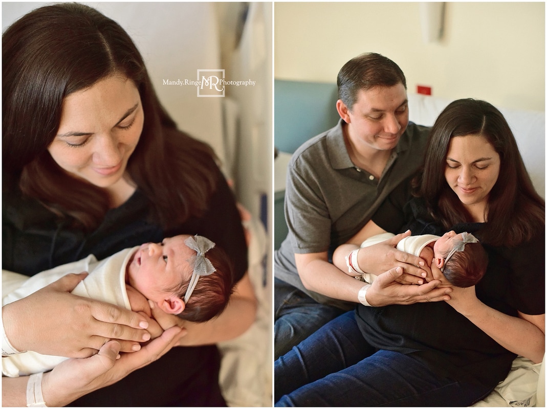 Fresh 48 hospital portraits // newborn girl, family of five, big brothers, little sister // Delnor Hospital - Geneva, IL // by Mandy Ringe Photography