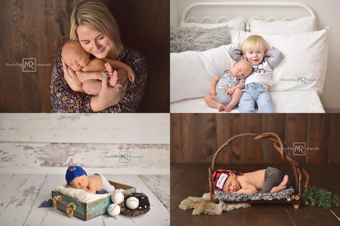 Baby boy first birthday portraits // Milestone, baseball, simple // St. Charles, IL studio // Mandy Ringe Photography