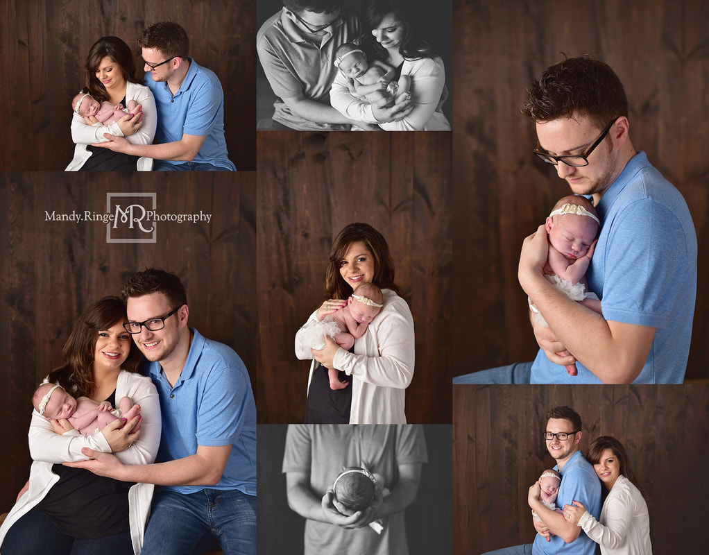 Newborn girl portrait session // by Mandy Ringe Photography // St. Charles, IL Photographer