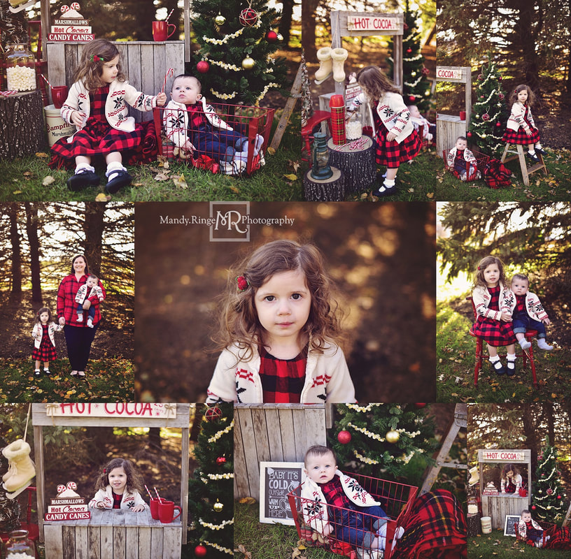 Hot Cocoa Stand // Themed Christmas mini sessions // Geneva, IL // by Mandy Ringe Photography