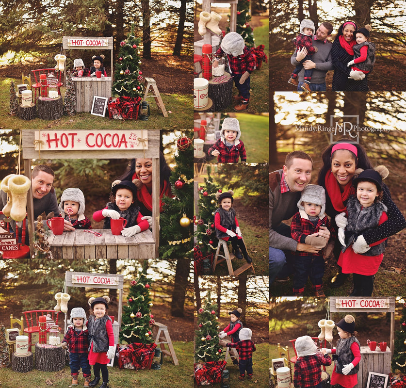 Hot Cocoa Stand // Themed Christmas mini sessions // Geneva, IL // by Mandy Ringe Photography