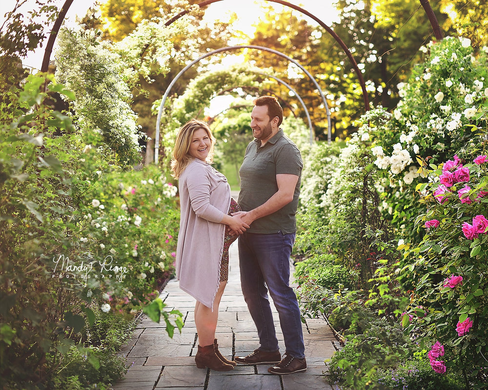 Maternity portraits // outdoors, composite, mom and dad, parents // St. Charles, IL Photorapher // Mandy Ringe Photography