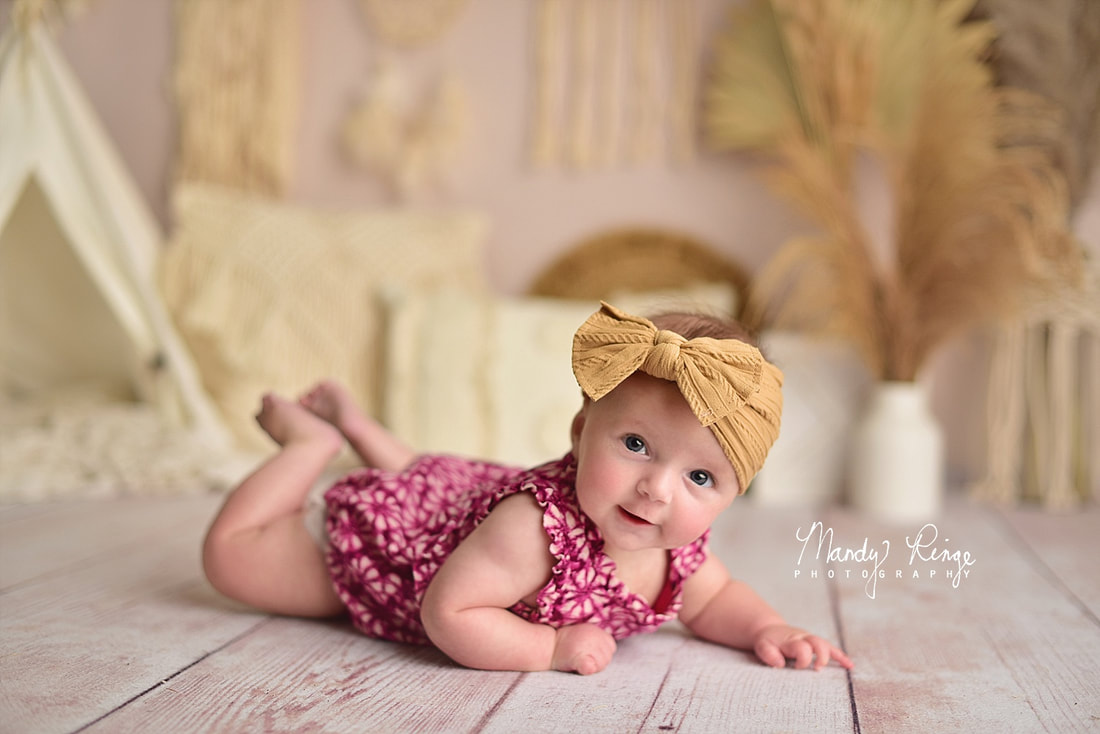 Babies, milestone session, sitter, baby, St. Charles, IL studio, Mandy Ringe Photography