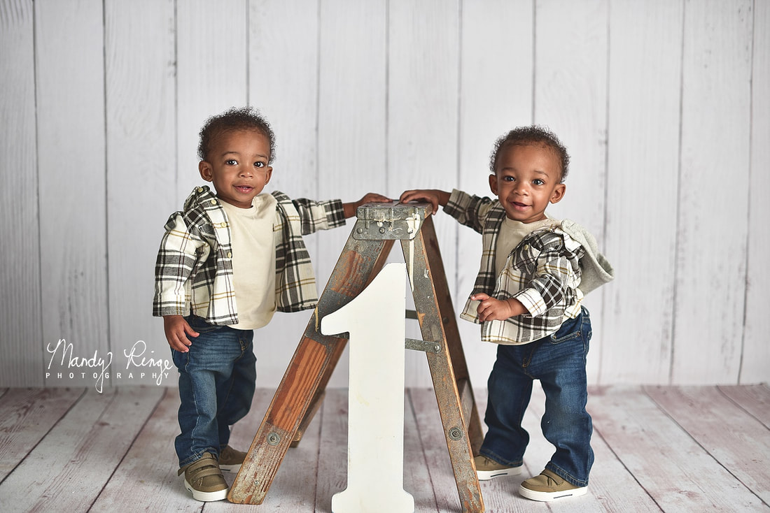 twin boy milestone session, first birthday // simple, minimalistic, white wood, kate backdrops // Mandy Ringe Photography // Sycamore, IL Photographer