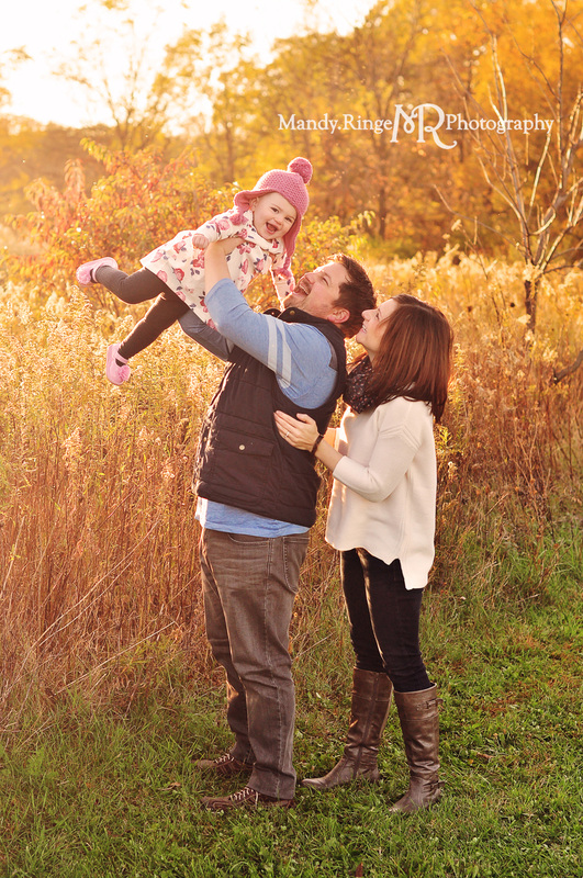 Fall family portraits // Backlighting, prairie, goldenrod, golden hour // Leroy Oakes Forest Preserve - St. Charles, IL // by Mandy Ringe Photography