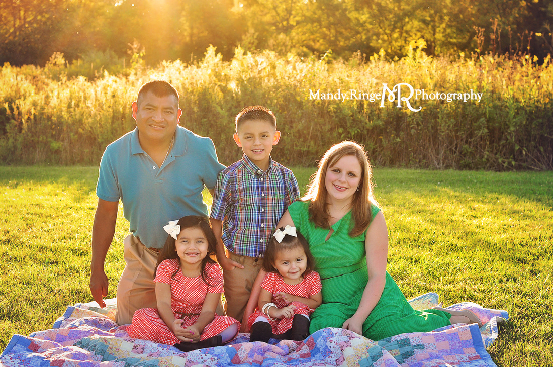 Summer family portraits // outdoors, prairie, golden hour // Leroy Oakes Forest Preserve - St. Charles, IL // by Mandy Ringe Photography