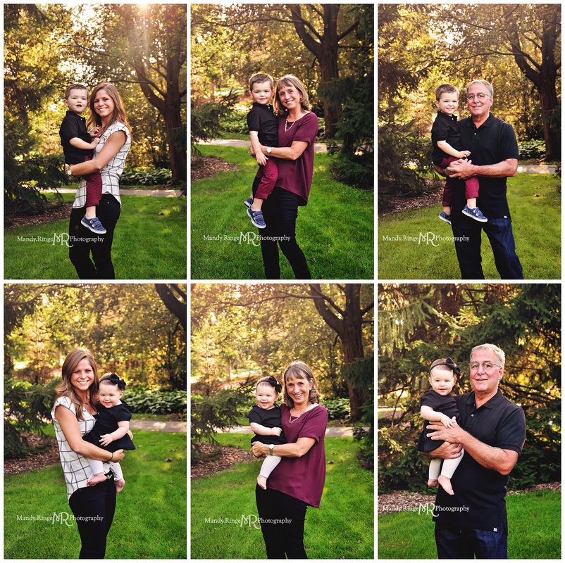 Extended family photos // end of summer, early fall // Cantigny Gardens - Wheaton, IL // by Mandy Ringe Photography