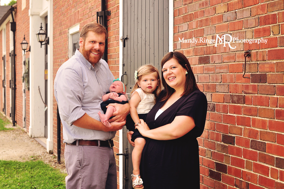 Family portraits // Brick stables // St. James Farm - Winfield, IL // by Mandy Ringe Photography