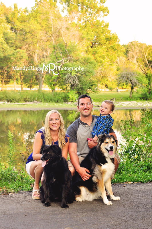 Summer family portraits // Fox River, dogs, bike path // Fabyan Forest Preserve - Geneva, IL // by Mandy Ringe Photography