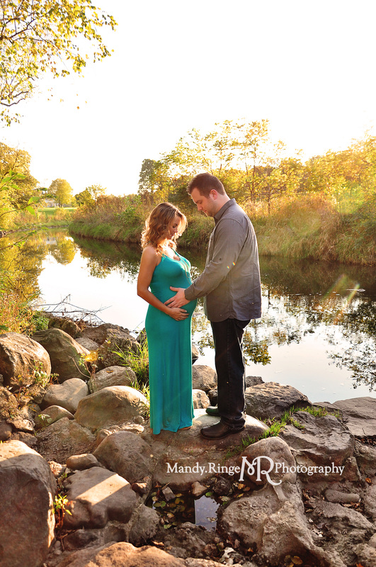 St. Charles, Batavia, Geneva, Wheaton, IL Family, Child, Baby, and Maternity Photographer: Maternity Portraits at Leroy Oakes Forest Preserve by Mandy Ringe Photography 