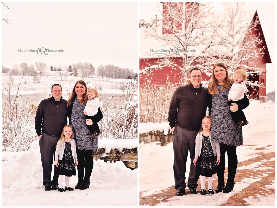 Woodland Winter styled mini session // outdoors, snow, winter // Peck Farm - Geneva, IL // by Mandy Ringe Photography