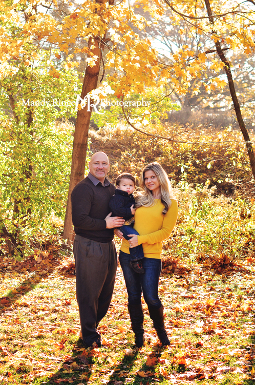 Fall family portraits // Fall foliage, backlighting // Delnor Woods - St Charles, IL // by Mandy Rnige Photography