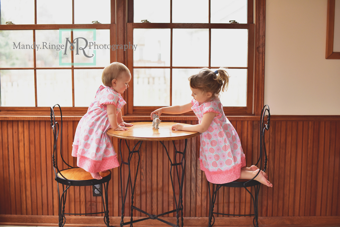 Lifestyle sibling portraits // Client's home // St Charles, IL // Mandy Ringe Photography