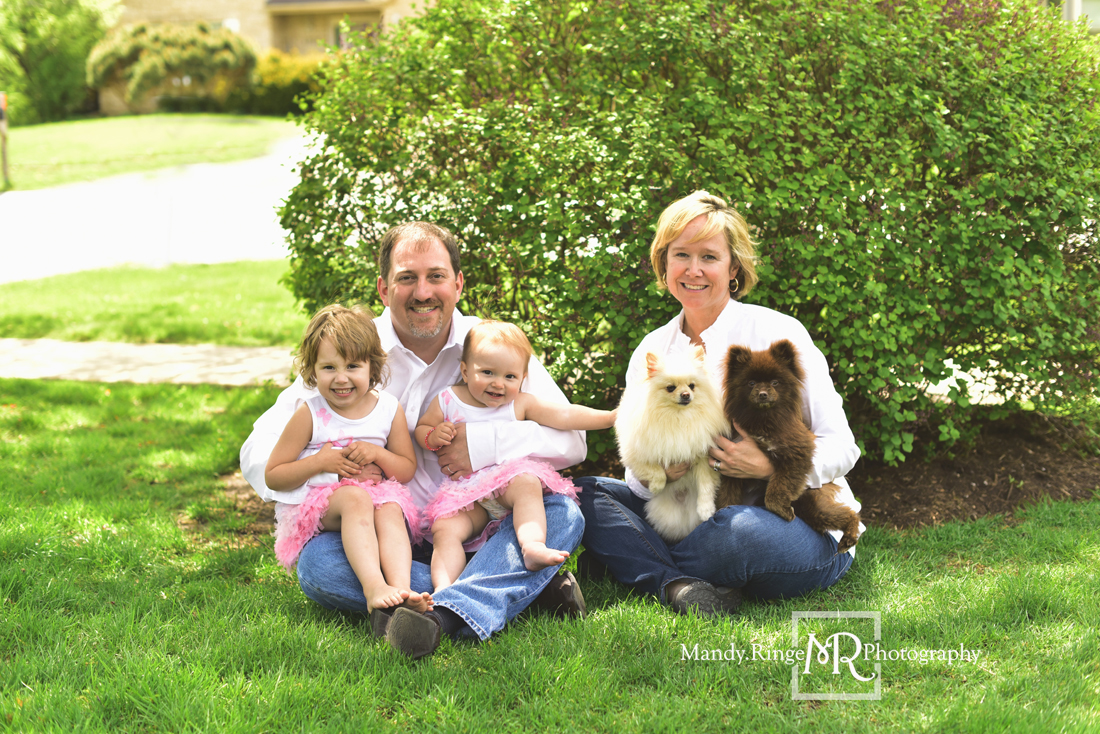 Spring family portraits // Client's home // Batavia, IL // Mandy Ringe Photography